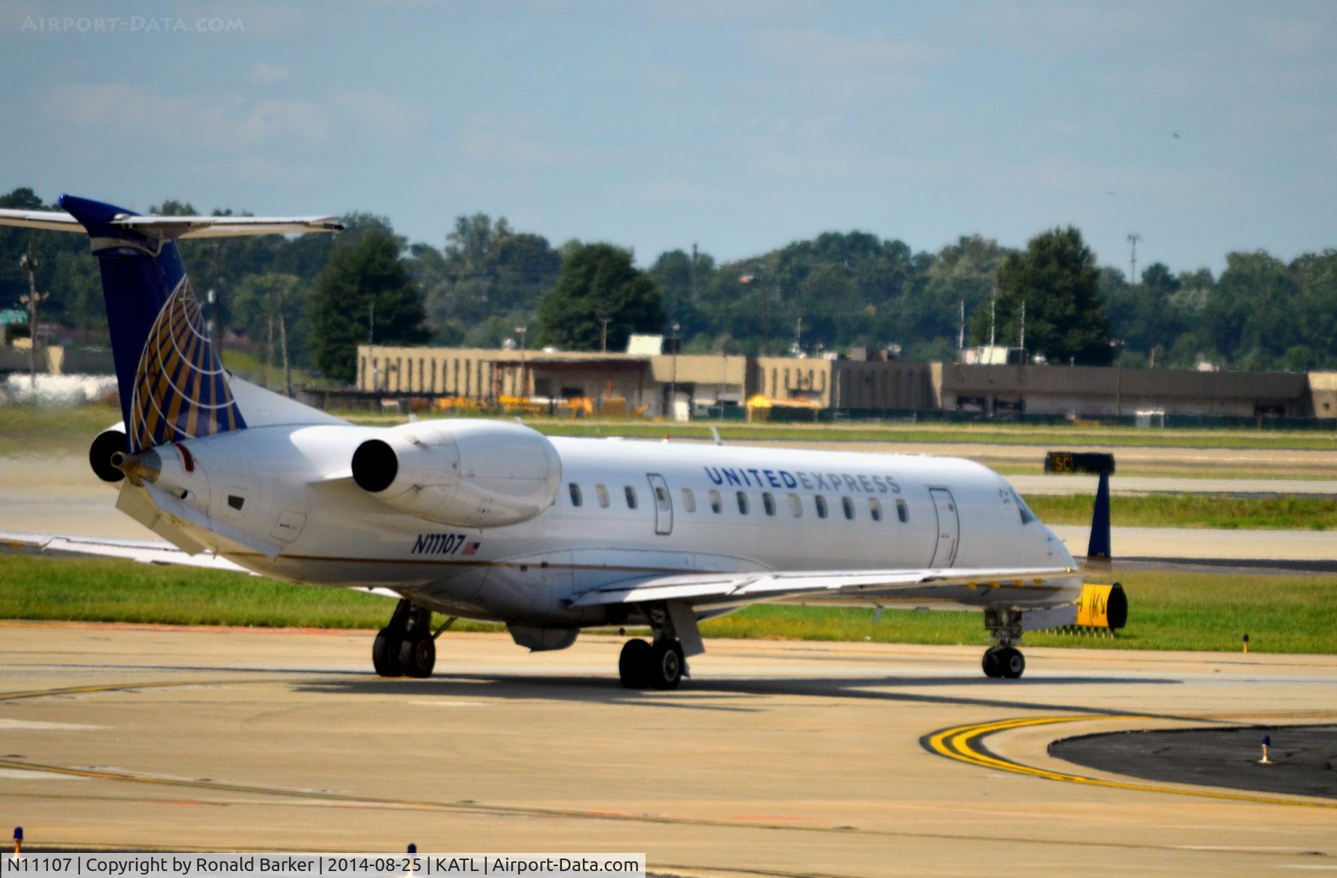 N11107, 2002 Embraer ERJ-145XR (EMB-145XR) C/N 145654, Taxi Atlanta