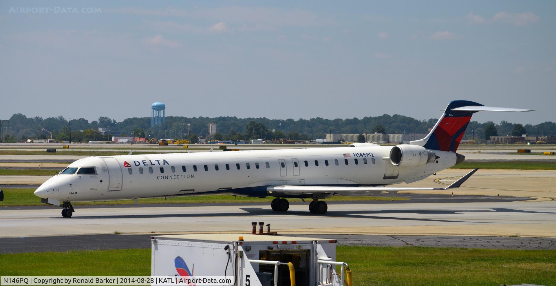 N146PQ, 2007 Bombardier CRJ-900ER (CL-600-2D24) C/N 15146, Taxi Atlanta