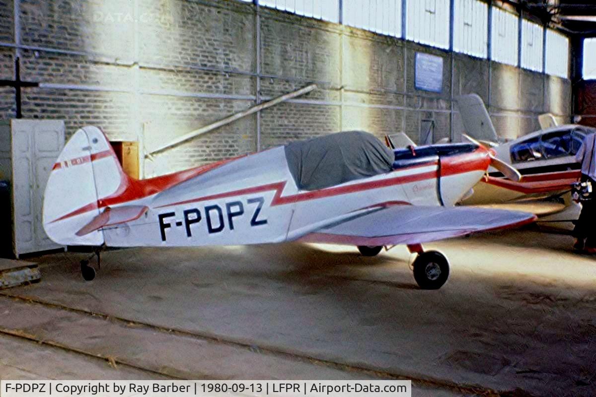 F-PDPZ, Holleville RH.1 Bambi C/N 01, Holleville RH.1 Bambi [01] Guyancourt~F 13/09/1980. From a slide.