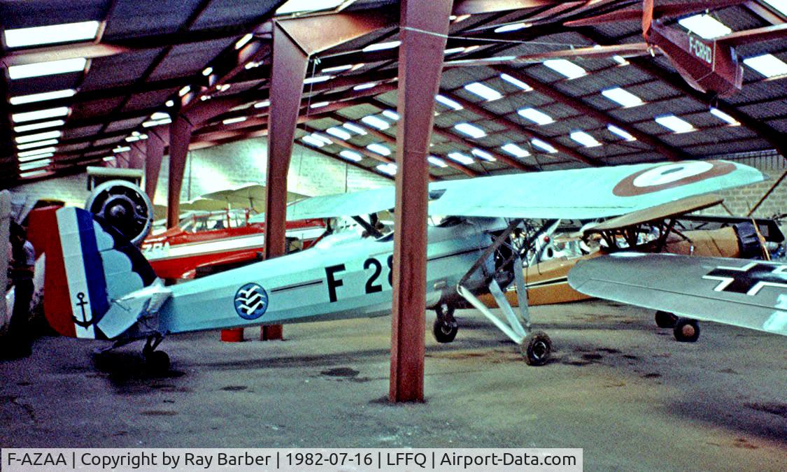 F-AZAA, 1929 Morane-Saulnier MS.130 C/N 67, Morane-Saulnier MS.130 Et2 [67/02] La Ferte Alais~F 16/07/1982. From a slide.