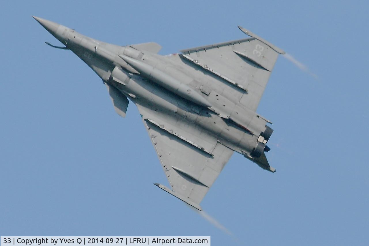 33, Dassault Rafale M C/N 33, French naval aviation Dassault Rafale M, On display, Morlaix-Ploujean airport (LFRU-MXN) air show in september 2014