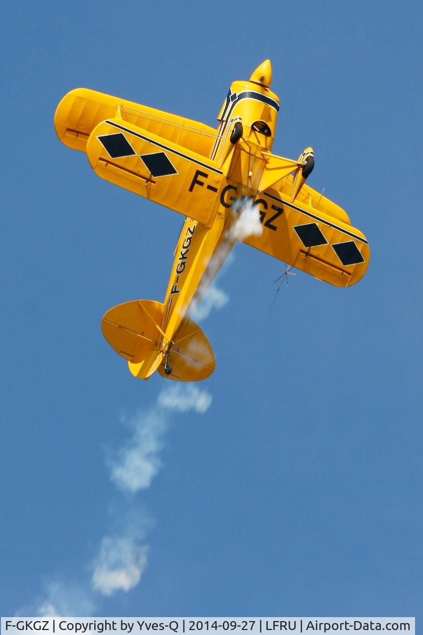 F-GKGZ, 1977 Pitts S-2A Special C/N 2149, Pitts S-2A Special, Solo display, Morlaix-Ploujean airport (LFRU-MXN) air show in september 2014