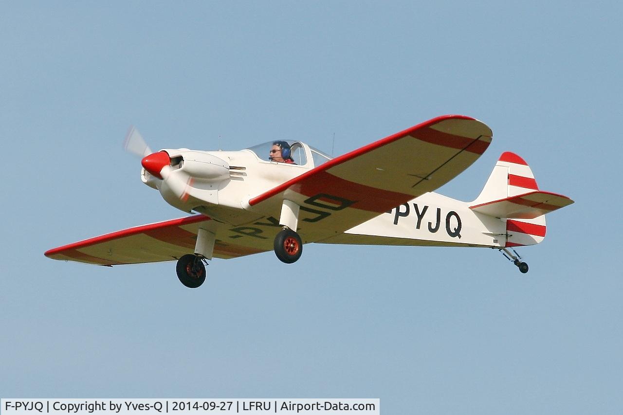 F-PYJQ, 1981 Nicollier HN-433 Menestrel C/N 02, Nicollier HN-433 Menestrel, Solo display, Morlaix-Ploujean airport (LFRU-MXN) air show in september 2014