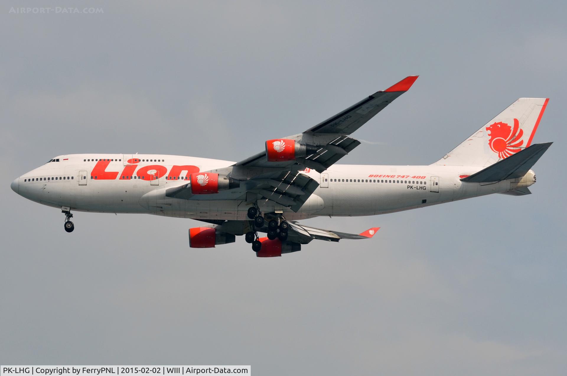 PK-LHG, 1989 Boeing 747-412 C/N 24065, Lion Air B744 arriving in CGK