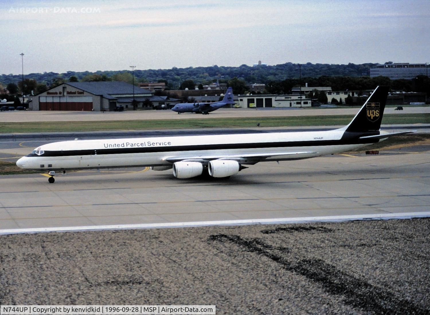 N744UP, 1968 McDonnell Douglas DC-8-71 C/N 45944, Copied from slide.