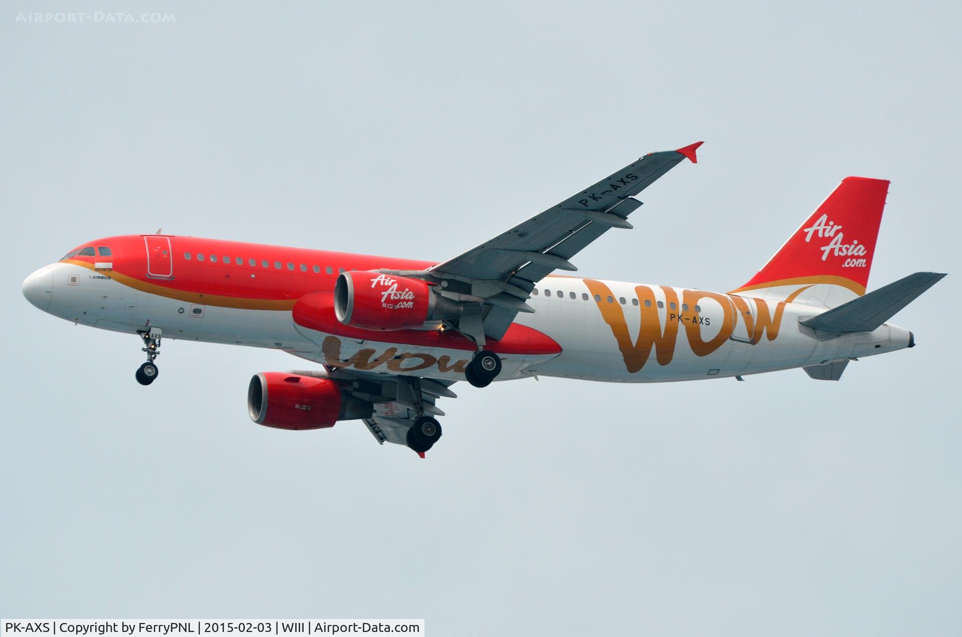 PK-AXS, 2006 Airbus A320-216 C/N 2885, AirAsia A320 showing their WOW factor.