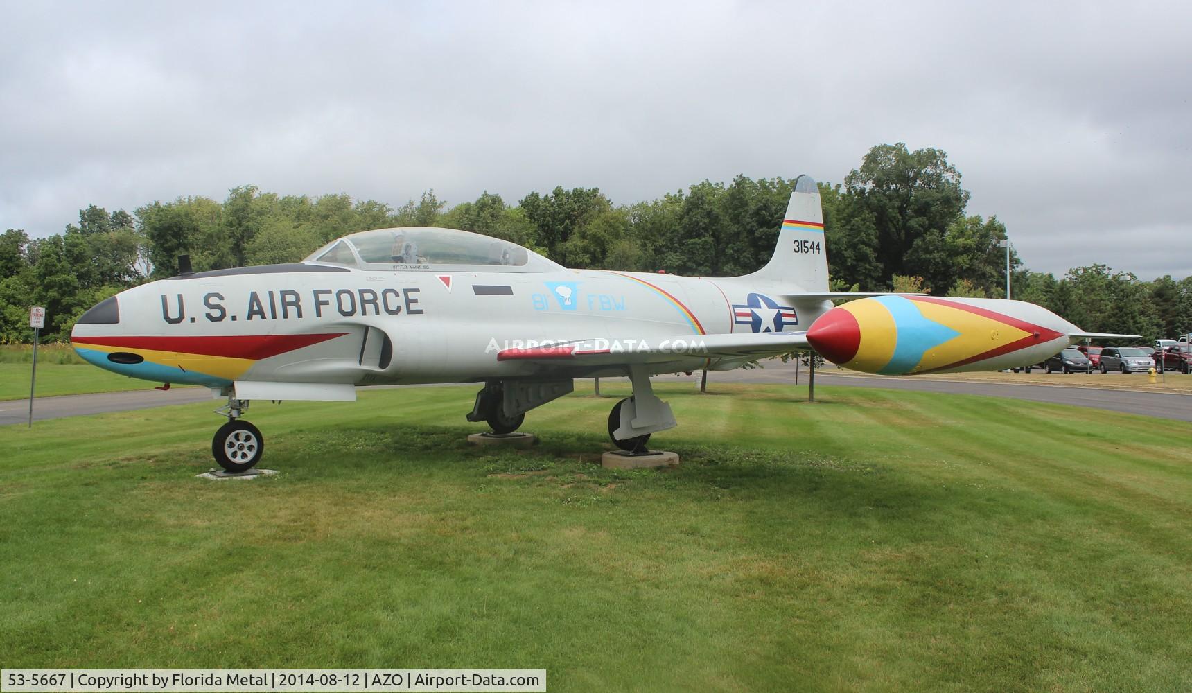53-5667, 1953 Lockheed T-33B Shooting Star C/N 580-9006, T-33B