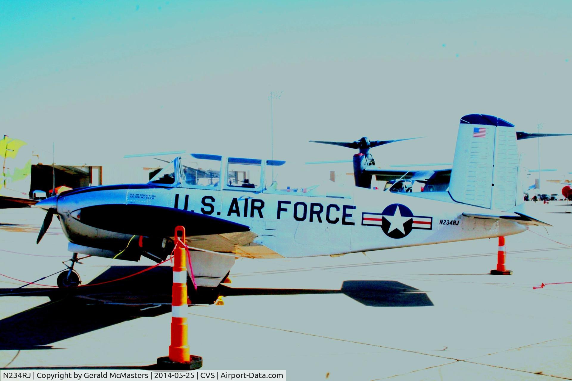N234RJ, 1955 Beech T-34A (A45) Mentor C/N G-773, Open House at Cannon AFB, NM