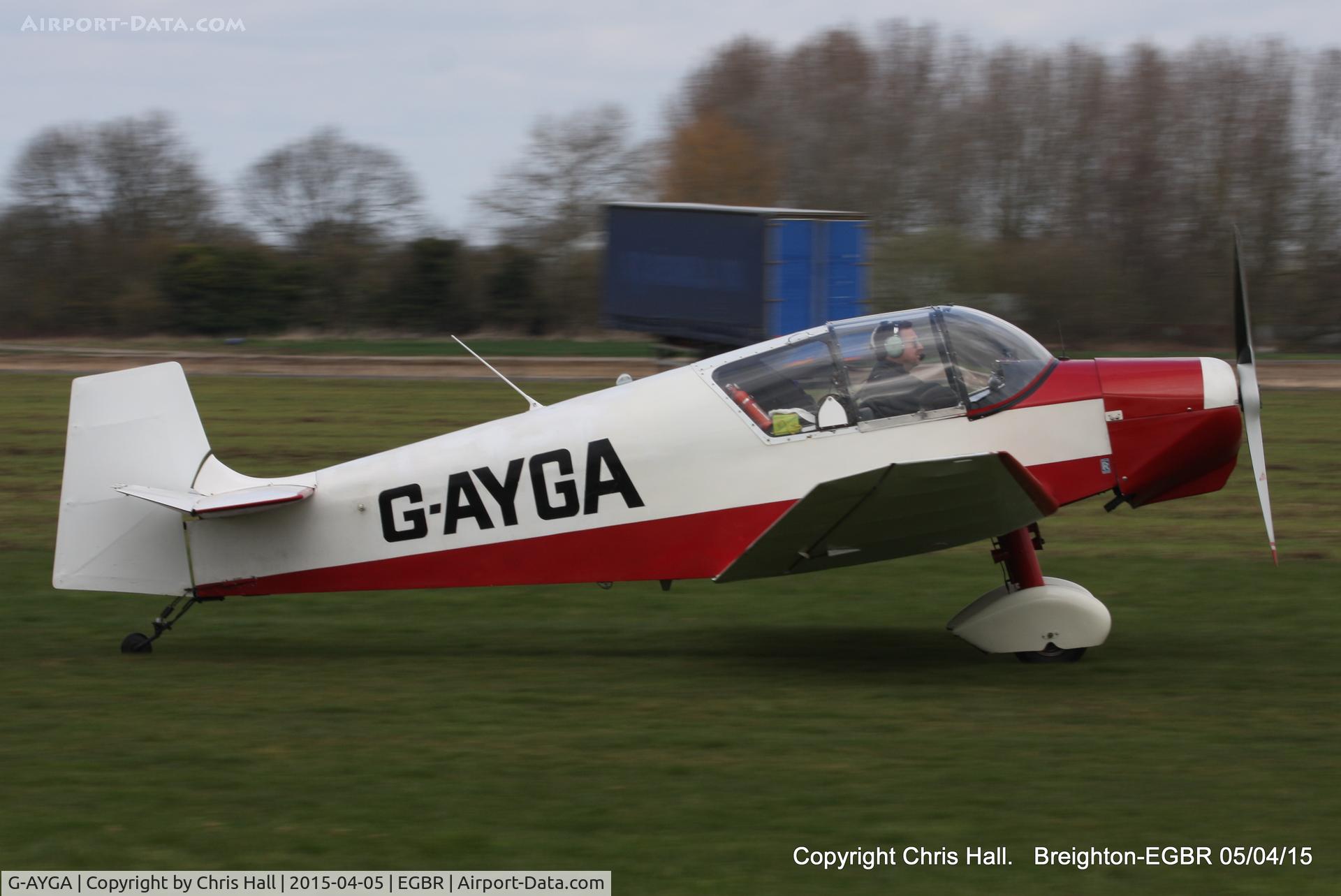 G-AYGA, 1956 SAN Jodel D-117 C/N 436, at the Easter Homebuilt Aircraft Fly-in