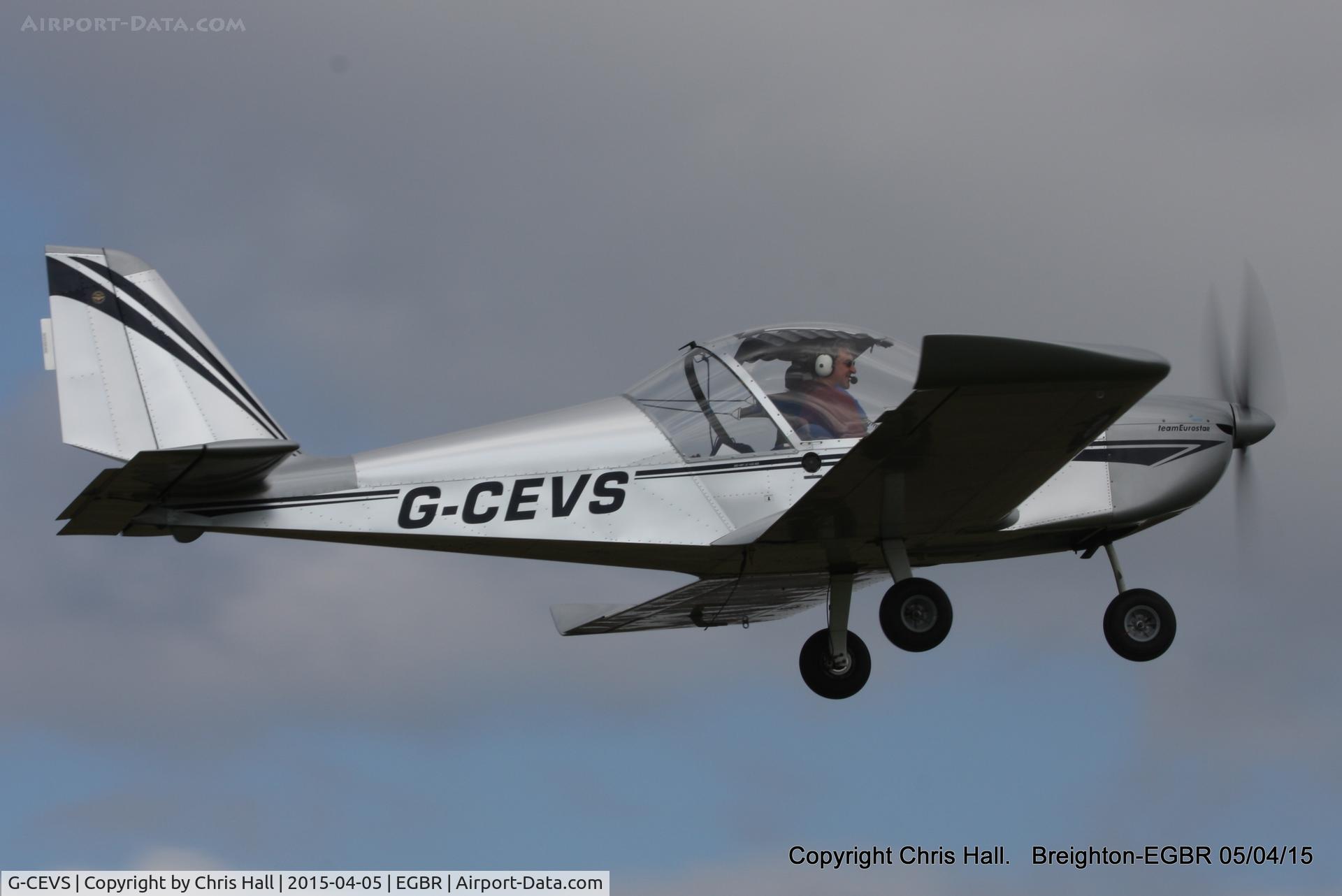 G-CEVS, 2007 Cosmik EV-97 TeamEurostar UK C/N 3102, at the Easter Homebuilt Aircraft Fly-in