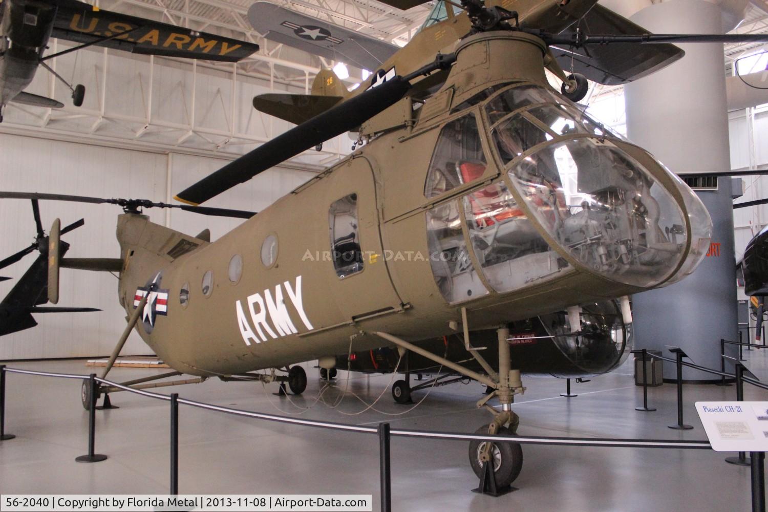 56-2040, Vertol CH-21C Shawnee C/N C.202, CH-21C at Army Aviation Museum