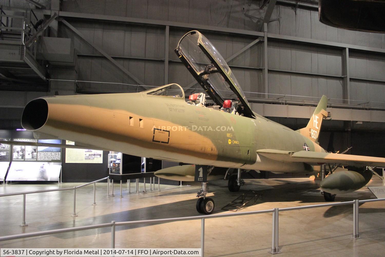 56-3837, 1958 North American F-100F Super Sabre C/N 243-113, F-100F Super Sabre