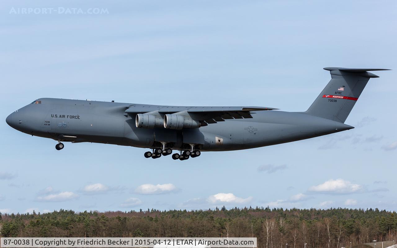 87-0038, 1987 Lockheed C-5B Galaxy C/N 500-0124, on final RW26