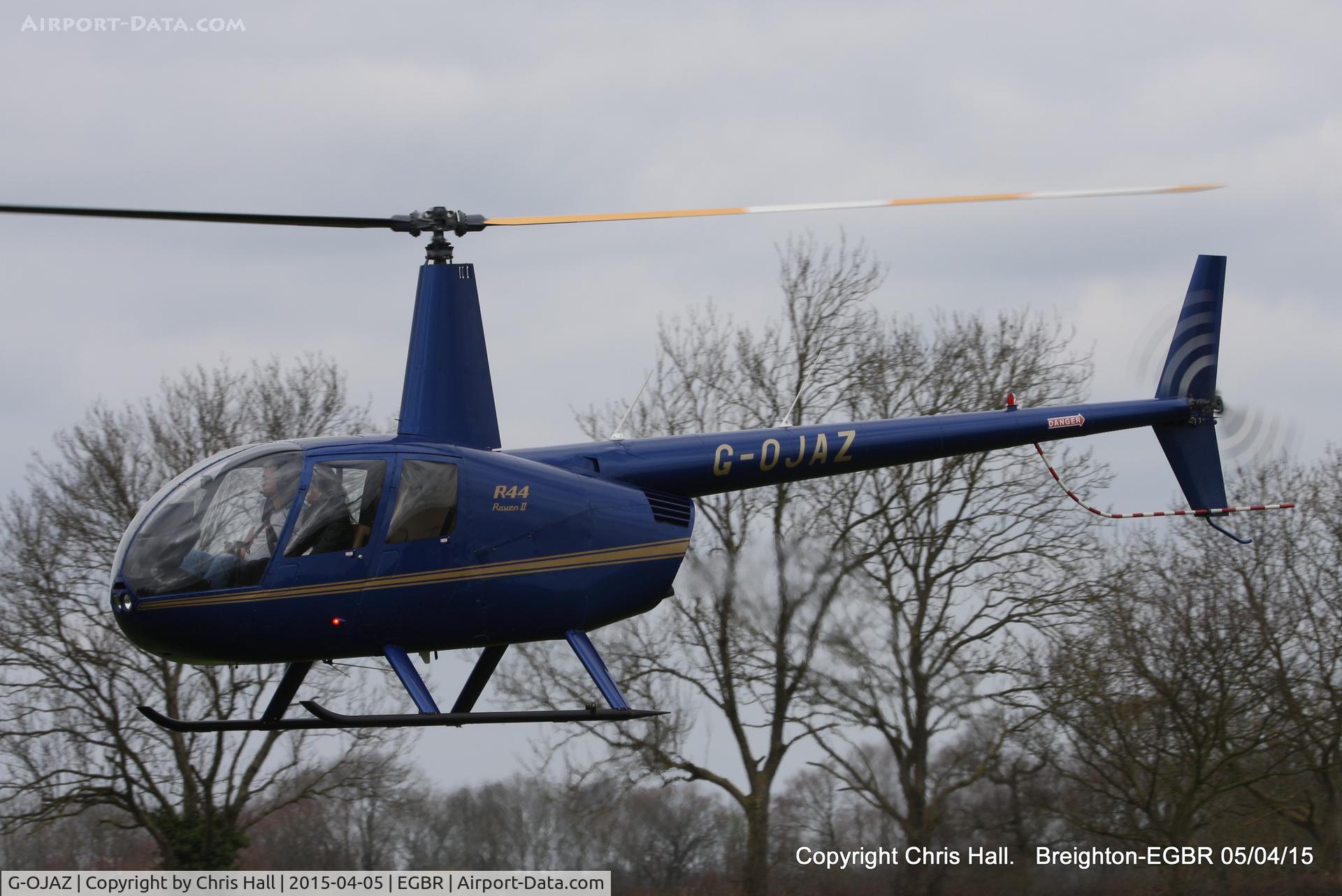 G-OJAZ, 2006 Robinson R44 Raven II C/N 11216, at the Easter Homebuilt Aircraft Fly-in