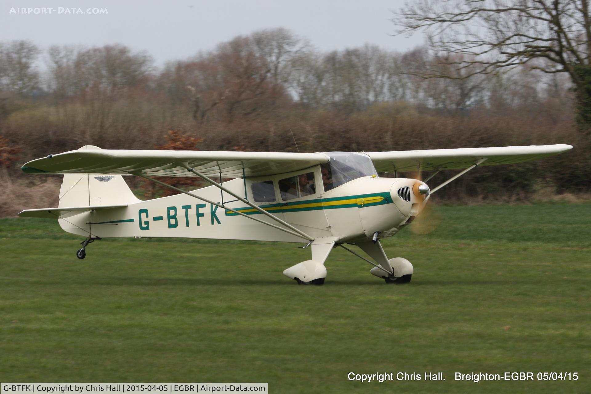 G-BTFK, 1947 Taylorcraft BC-12D Twosome C/N 10540, at the Easter Homebuilt Aircraft Fly-in