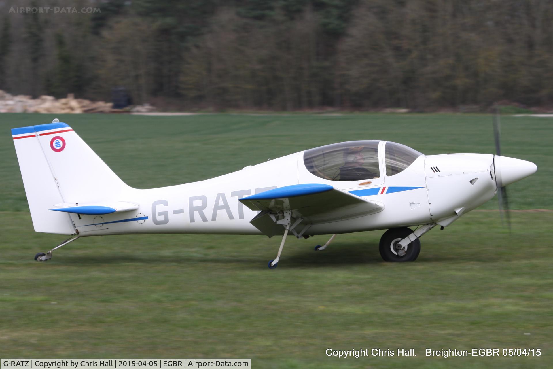 G-RATZ, 1997 Europa Monowheel C/N PFA 247-12582, at the Easter Homebuilt Aircraft Fly-in