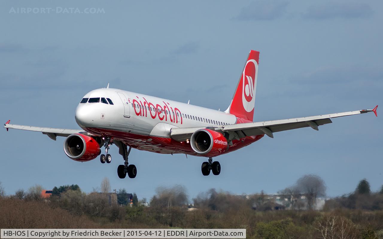 HB-IOS, 2006 Airbus A320-214 C/N 2968, short final, inbound from Palma