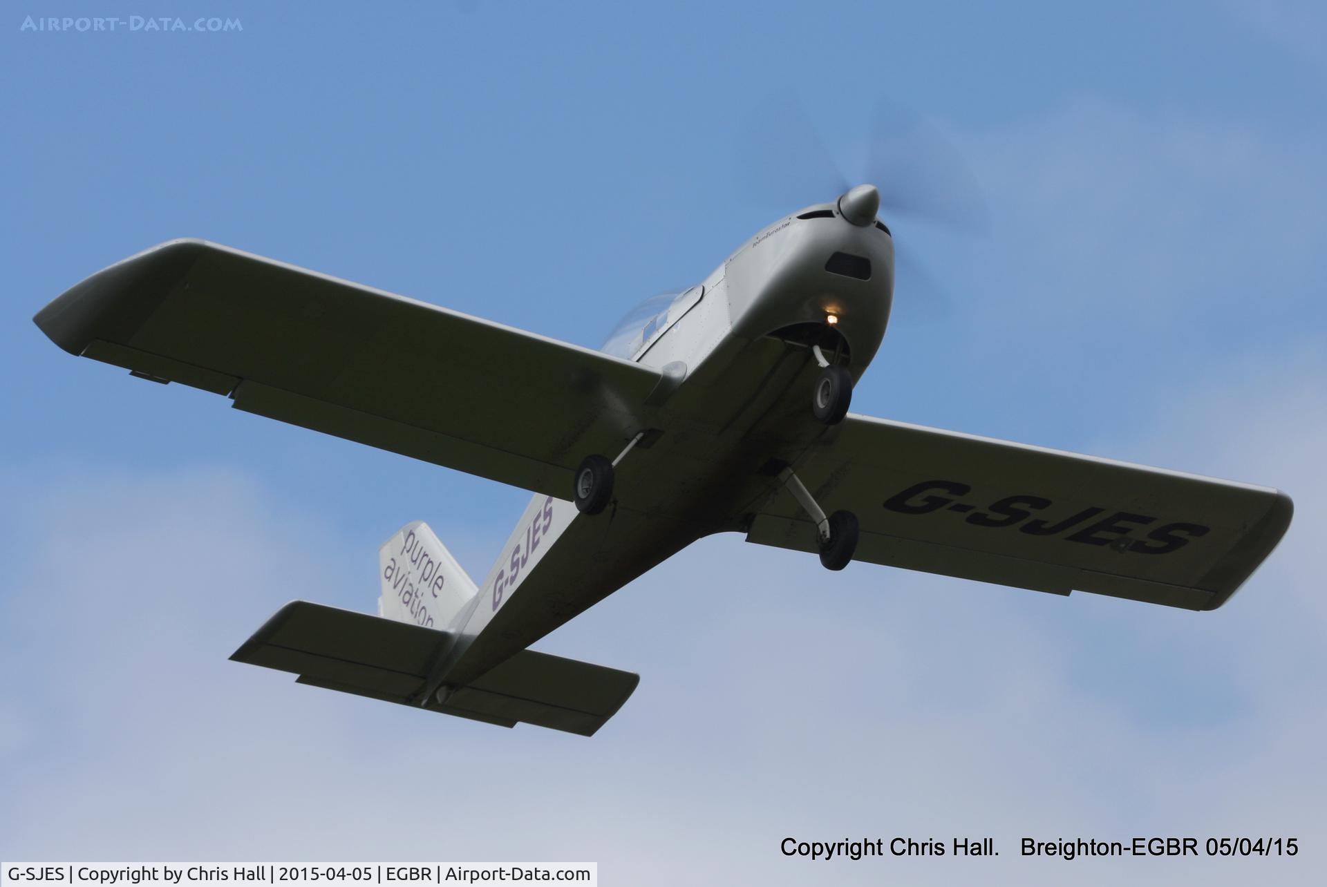 G-SJES, 2007 Cosmik EV-97 TeamEurostar UK C/N 2918, at the Easter Homebuilt Aircraft Fly-in