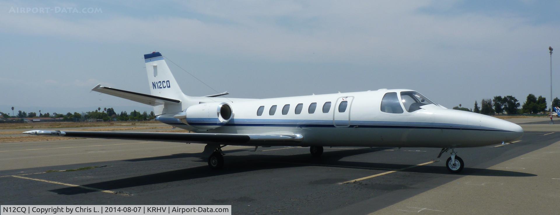 N12CQ, 1993 Cessna 560 Citation Ultra C/N 560-0231, A transient 1993 Cessna Citation 560 Ultra (Paloma Air LLC - Santa Maria, CA) visiting Reid Hillview Airport, CA to avoid the higher priced landing fee and San Jose Intl. 