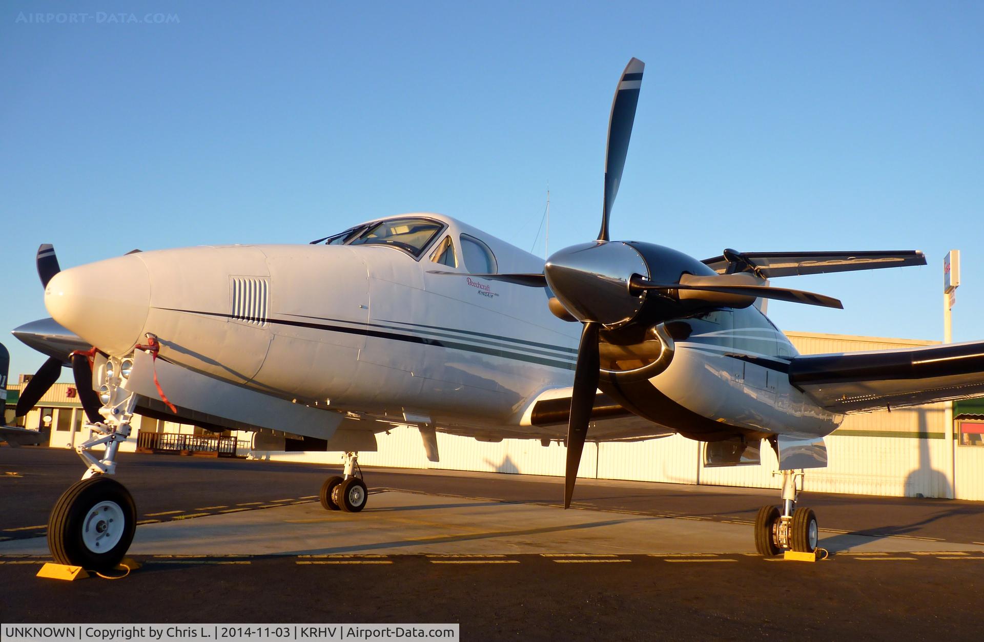 UNKNOWN, Beech King Air 250 C/N Not known, A rare transient King Air 250 sitting in front of Nice Air. It was here for a 49er football game. No tail # as per request of the owner.