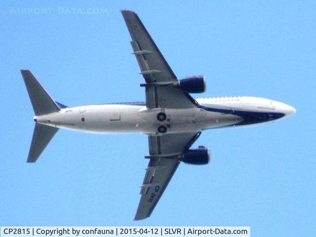 CP2815, 1998 Boeing 737-300 C/N 28738, BOA approaching Viru Viru