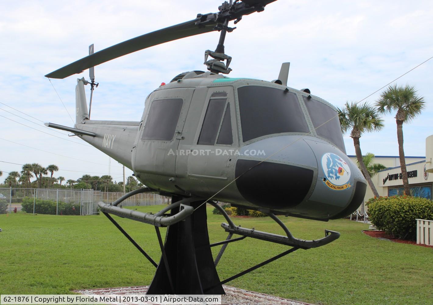 62-1876, 1962 Bell UH-1B Iroquois C/N 396, UH-1B at Navy Seal Museum Ft. Pierce FL