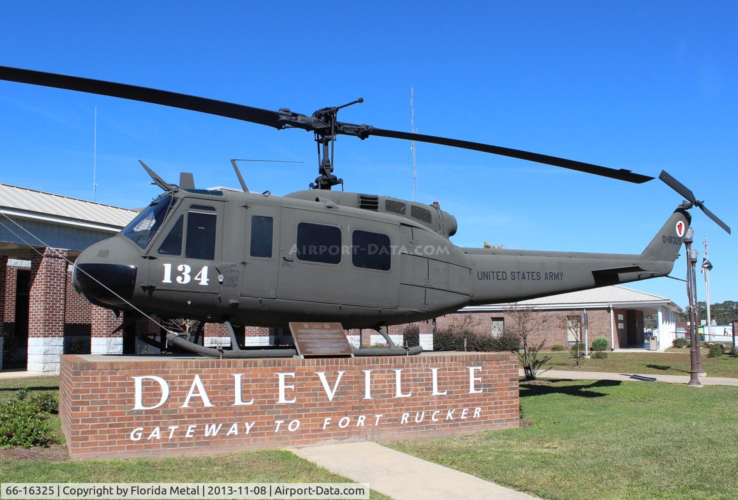 66-16325, 1967 Bell UH-1H Iroquois C/N 8519, UH-1H in Daleville AL