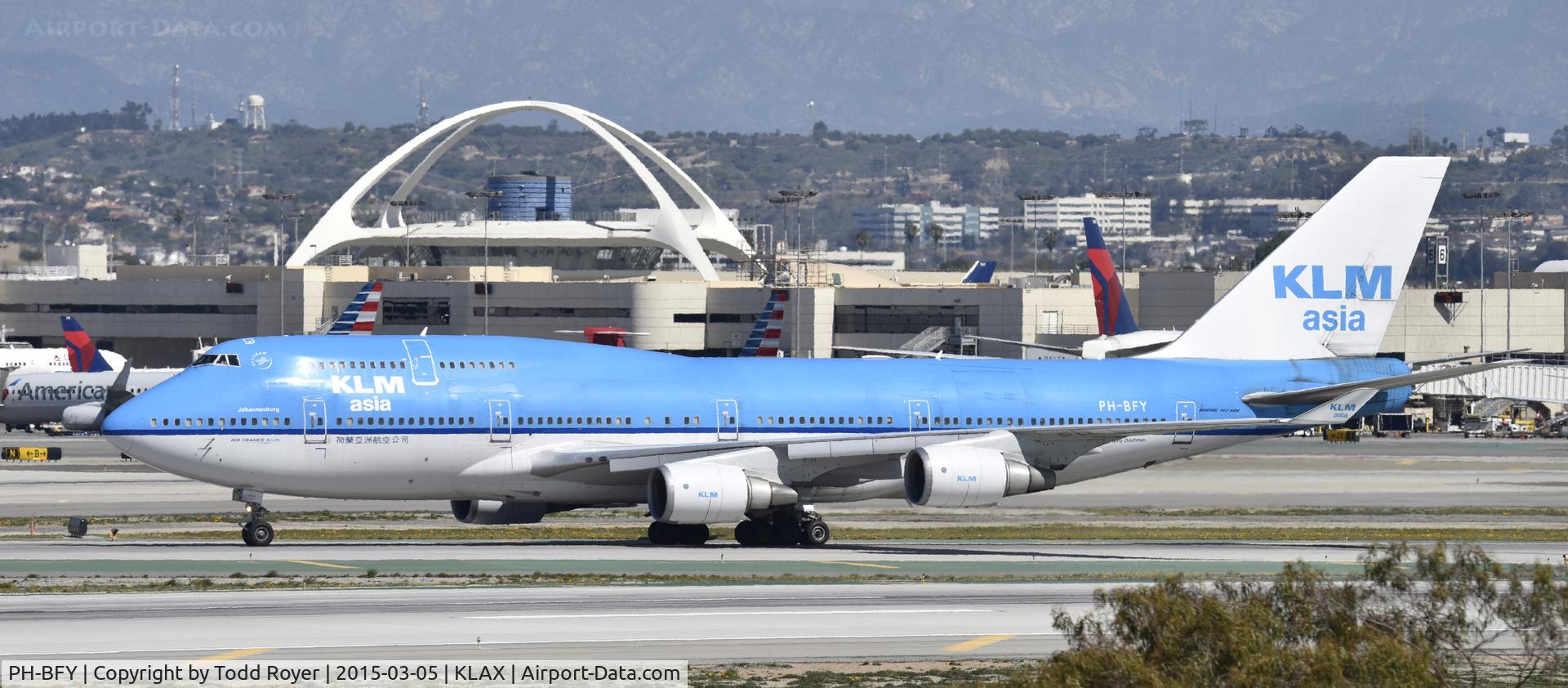 PH-BFY, 2002 Boeing 747-406BC C/N 30455, Arrived at LAX on 25L