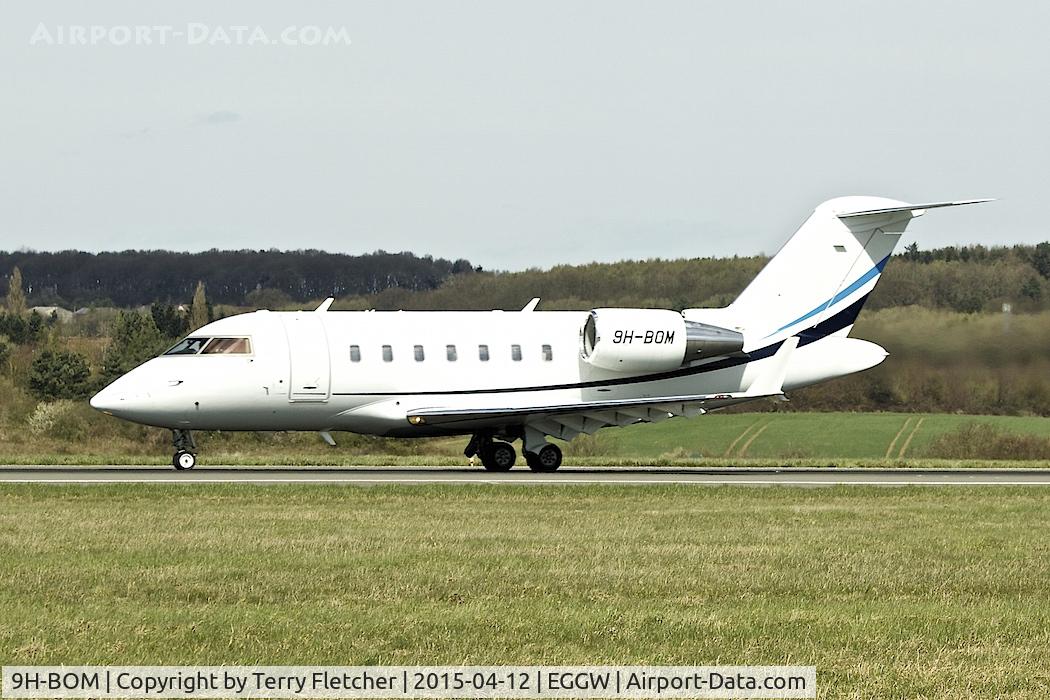 9H-BOM, 2009 Bombardier Challenger 605 (CL-600-2B16) C/N 5785, Canadair CL-600-2B16 Challenger 605, c/n: 5785 at Luton