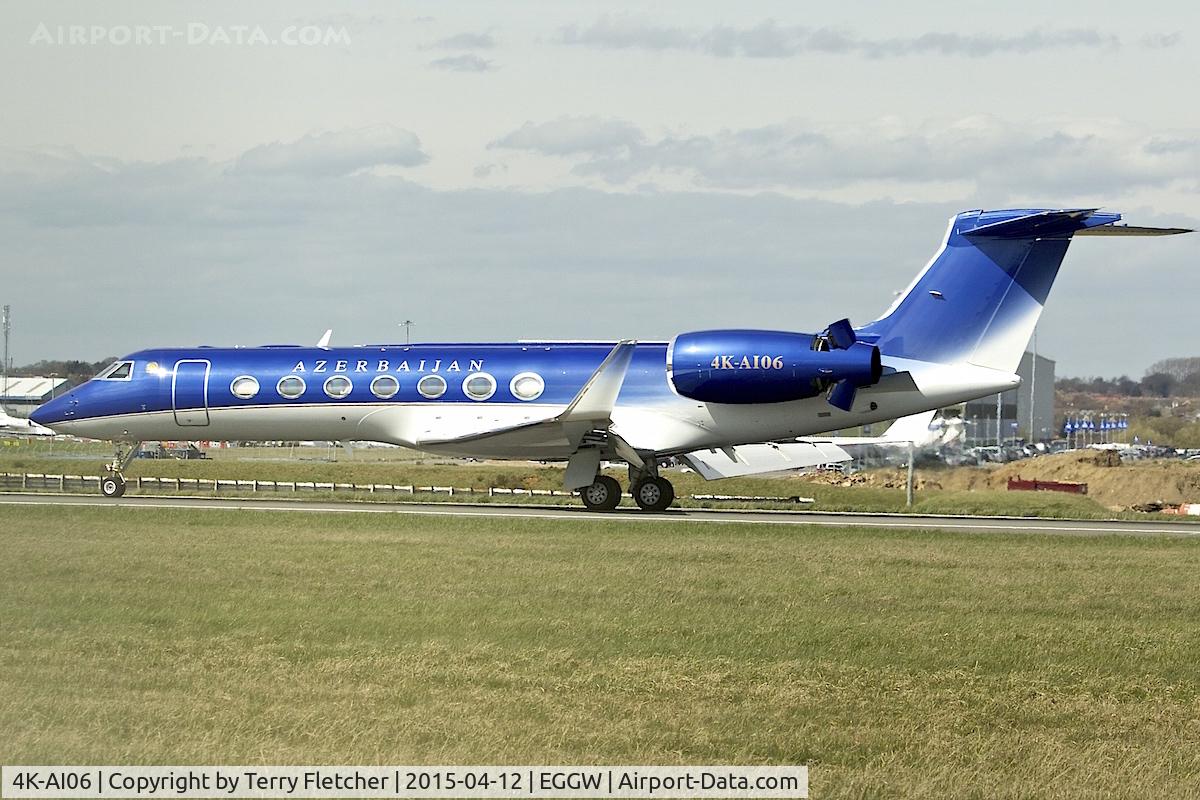 4K-AI06, 2010 Gulfstream Aerospace GV-SP (G550) C/N 5277, 2010 Gulfstream Aerospace G-V-SP Gulfstream G550, c/n: 5277
 at Luton
