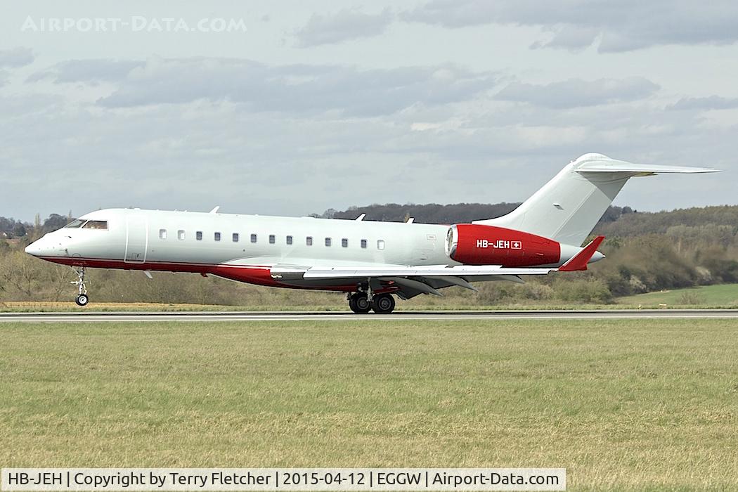 HB-JEH, Bombardier BD-700-1A10 Global Express C/N 9523, Bombardier BD-700-1A10 Global Express, c/n: 9523 at Luton