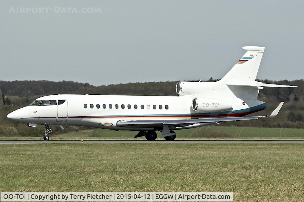 OO-TOI, 2013 Dassault 7X C/N 213, 2013 Dassault 7X, c/n: 213 at Luton