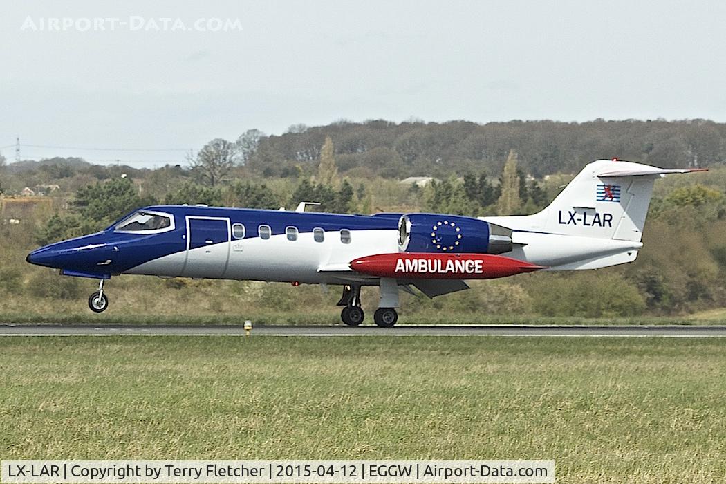 LX-LAR, 1989 Learjet 35A C/N 35A-653, Learjet 35A, c/n: 35A-653 at Luton