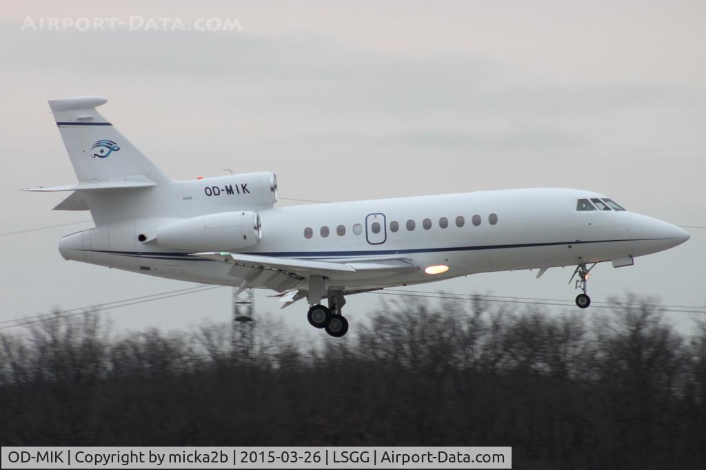 OD-MIK, 2007 Dassault Falcon 900DX C/N 610, Landing