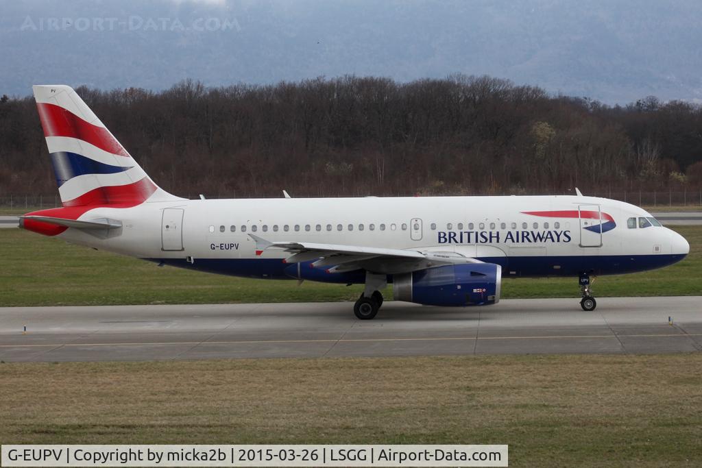 G-EUPV, 2001 Airbus A319-131 C/N 1423, Taxiing. Scrapped in november 2018