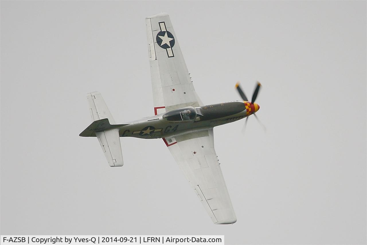 F-AZSB, 1944 North American P-51D Mustang C/N 122-40967, North American P-51D Mustang, On display, Rennes-St Jacques airport (LFRN-RNS) Air show 2014