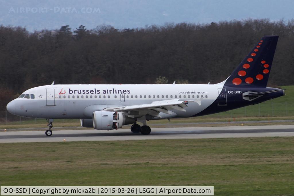 OO-SSD, 1999 Airbus A319-112 C/N 1102, Landing