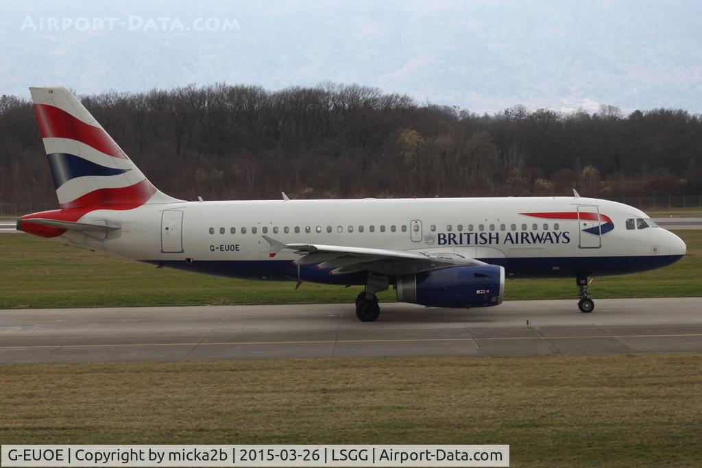 G-EUOE, 2001 Airbus A319-131 C/N 1574, Taxiing