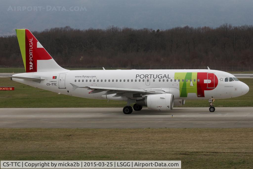 CS-TTC, 1997 Airbus A319-111 C/N 763, Taxiing. Scrapped in october 2020.
