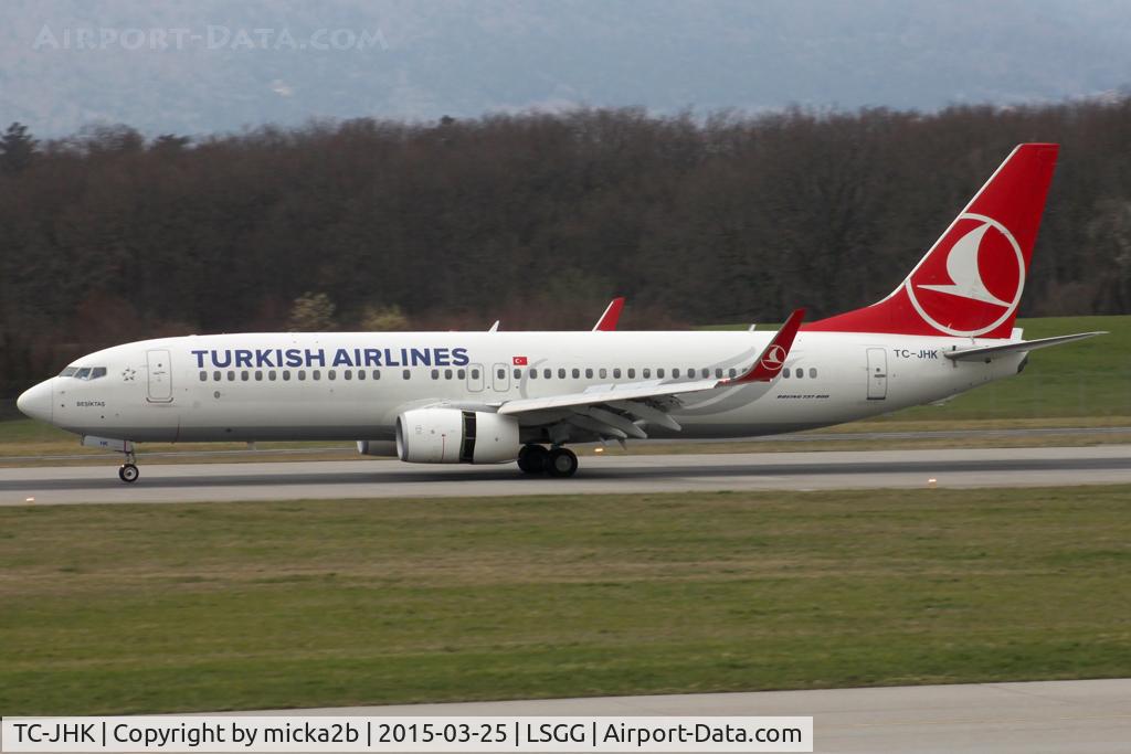 TC-JHK, 2011 Boeing 737-8F2 C/N 40975, Landing