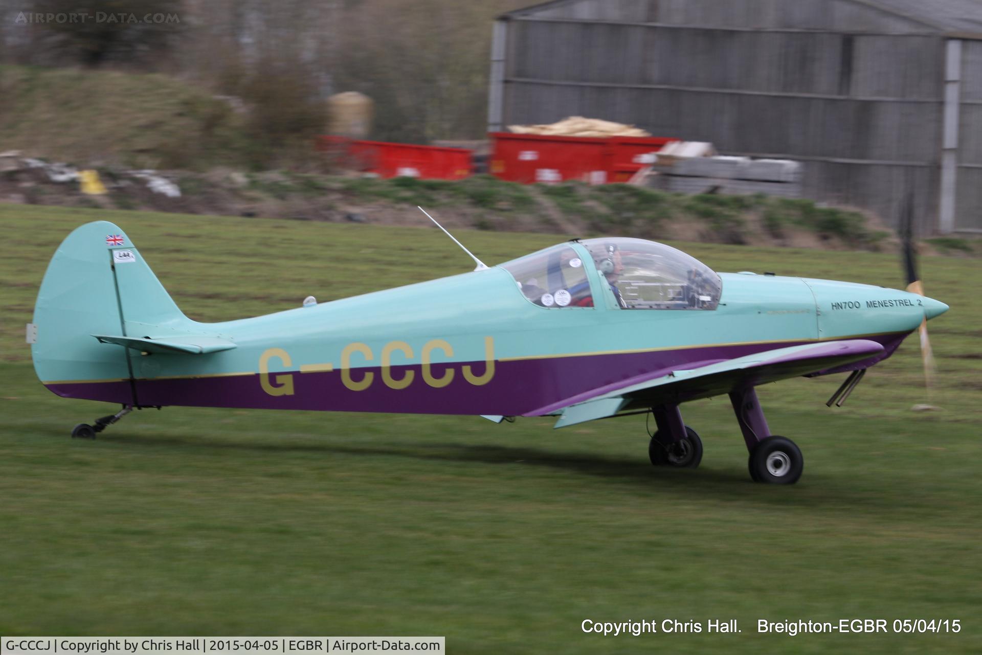 G-CCCJ, 2003 Nicollier HN-700 Menestrel II C/N PFA 217-13707, at the Easter Homebuilt Aircraft Fly-in