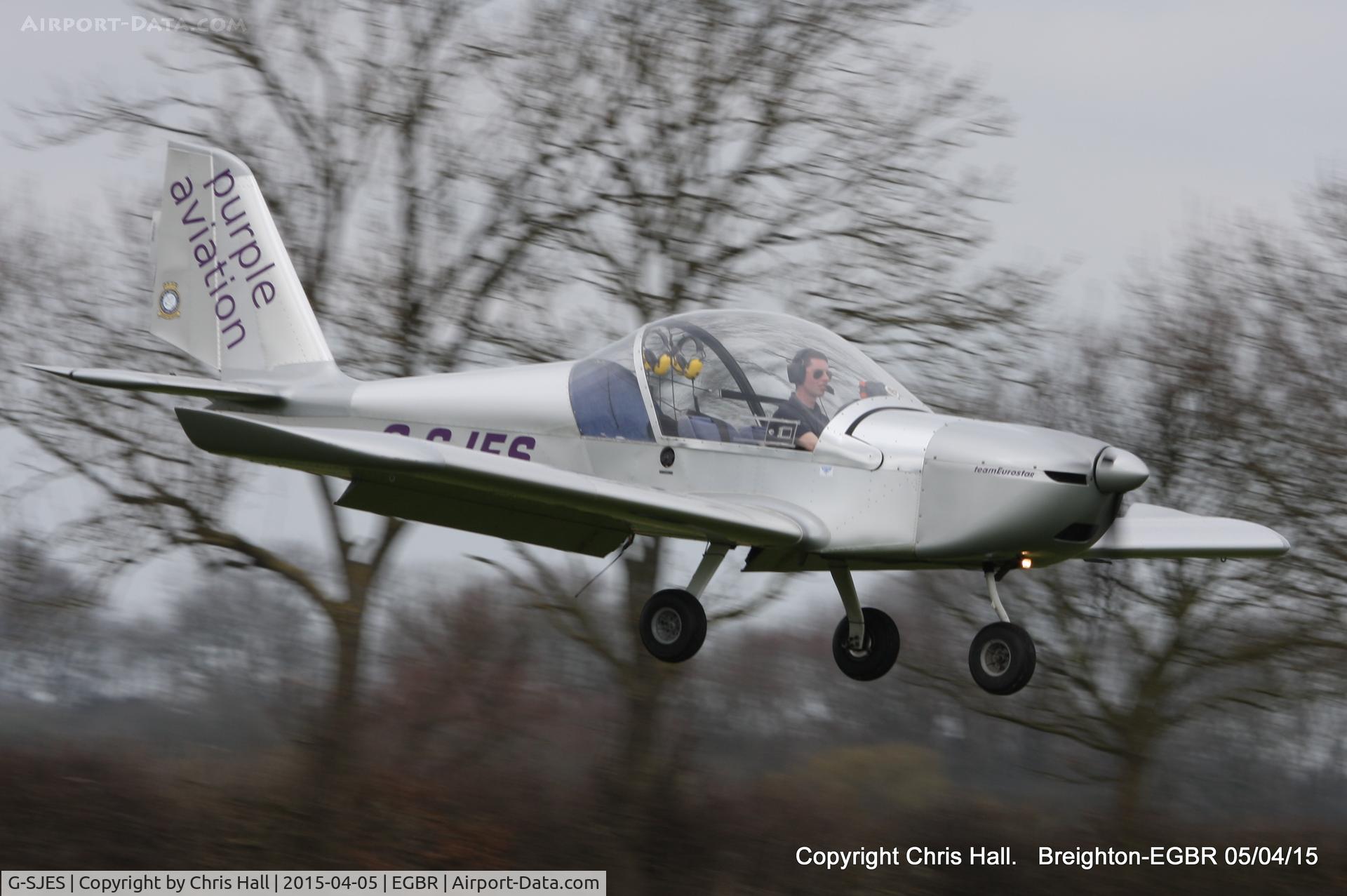 G-SJES, 2007 Cosmik EV-97 TeamEurostar UK C/N 2918, at the Easter Homebuilt Aircraft Fly-in