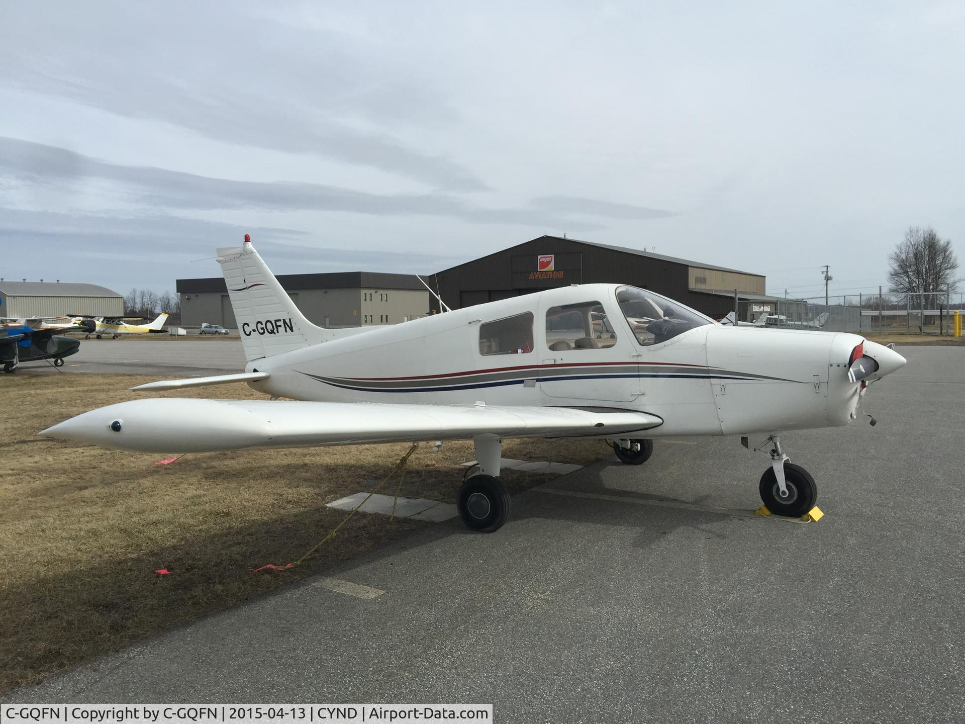 C-GQFN, 1976 Piper PA-28-140 Cherokee Cruiser C/N 28-7725089, At CYND