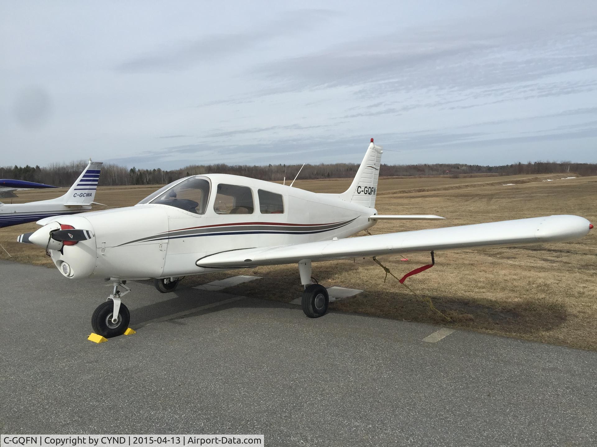 C-GQFN, 1976 Piper PA-28-140 Cherokee Cruiser C/N 28-7725089, At CYND