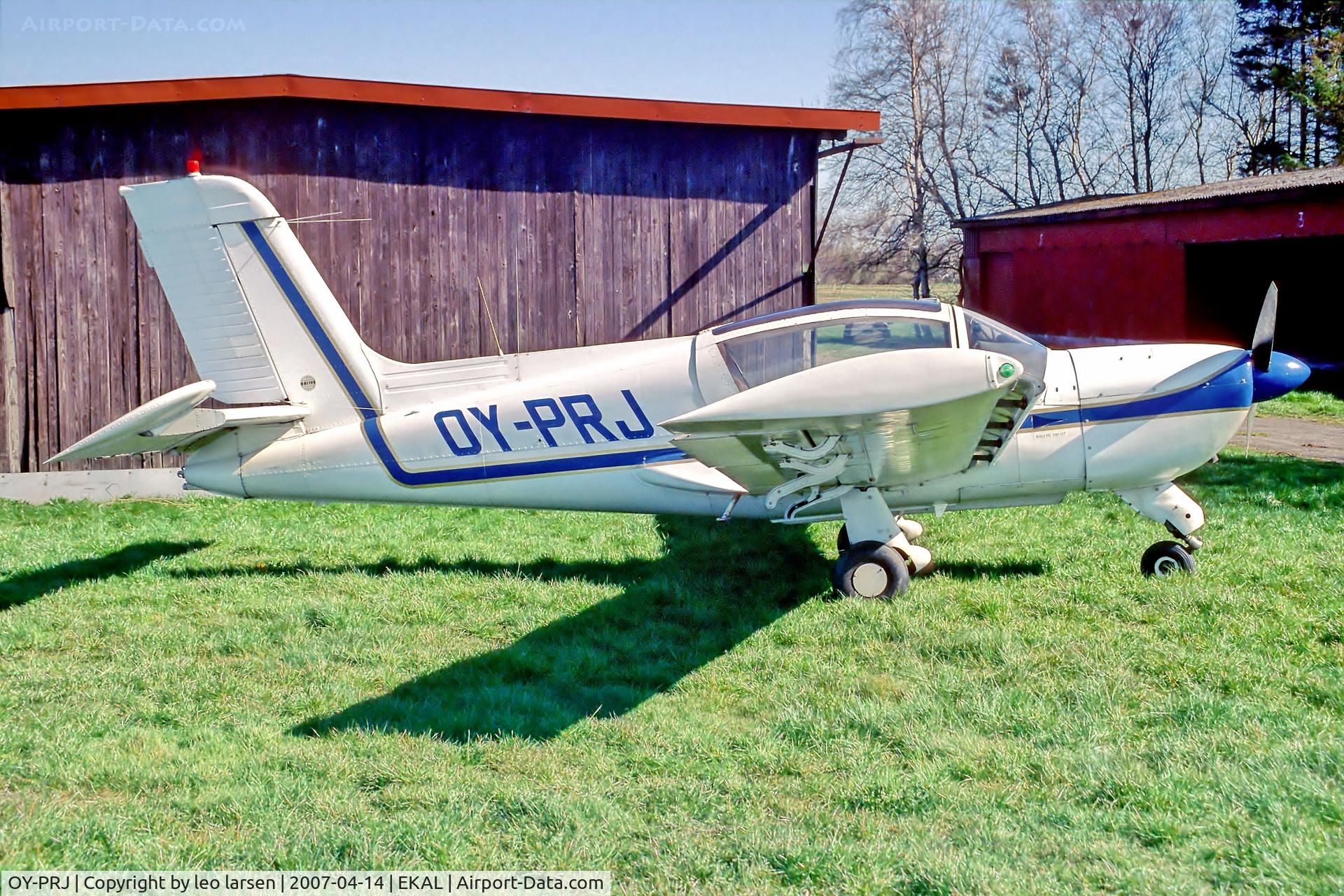 OY-PRJ, 1976 Socata MS-893E Rallye 180GT Gaillard C/N 12727, Allerød Denmark 14.4.07