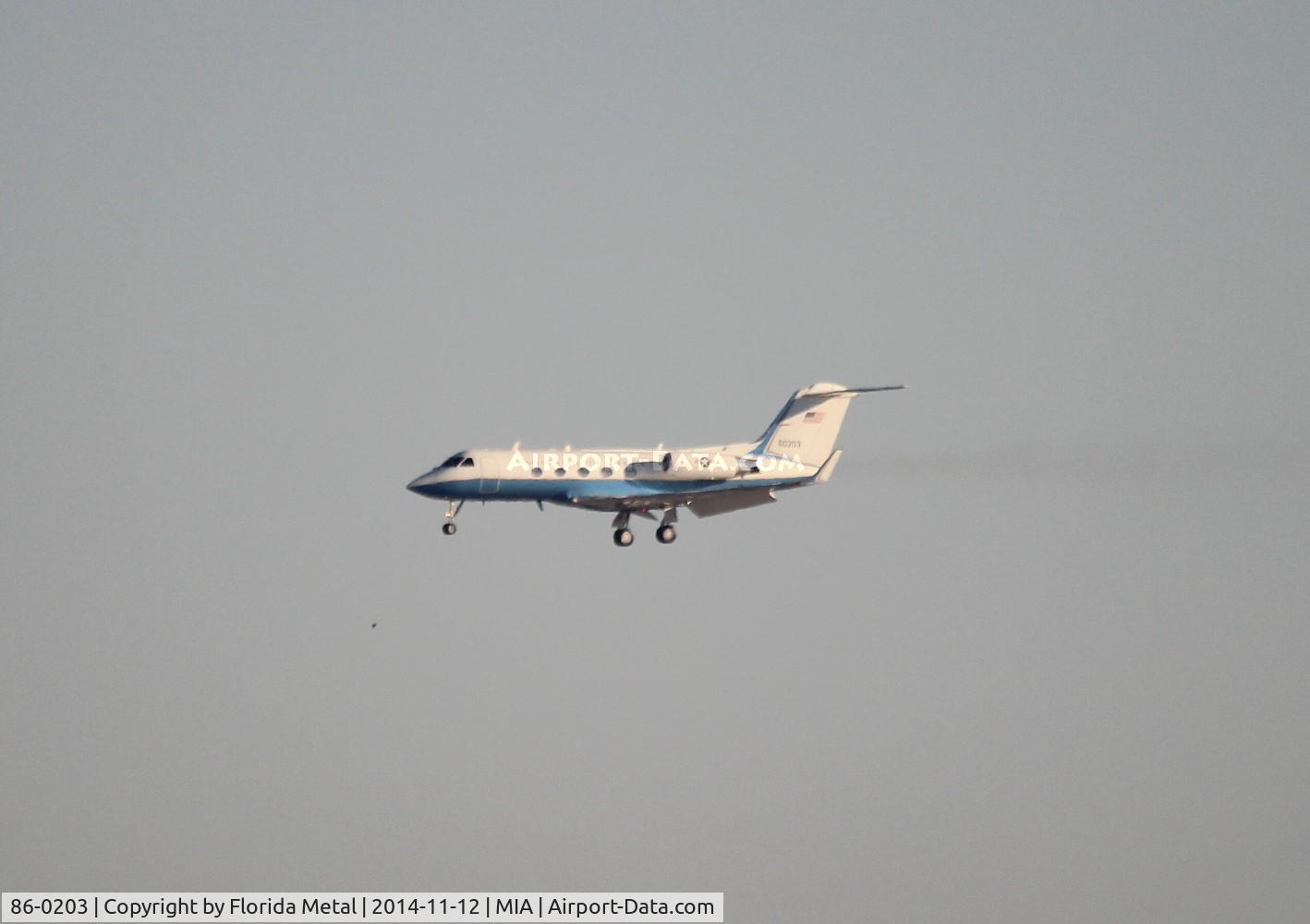 86-0203, 1986 Grumman C-20B Gulfstream III C/N 475, C-20B