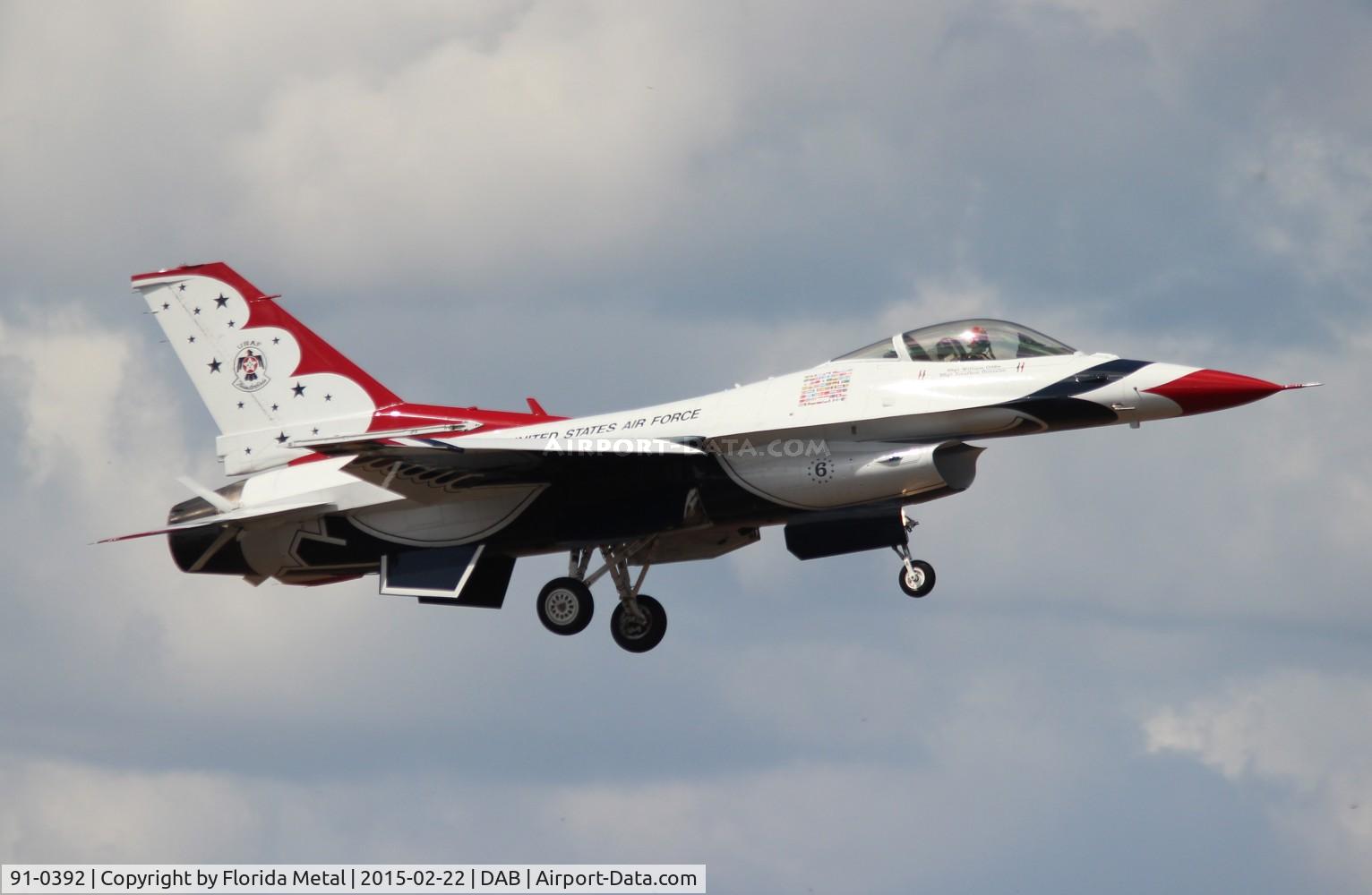 91-0392, 1993 General Dynamics F-16C Fighting Falcon C/N CC-90, Thunderbirds
