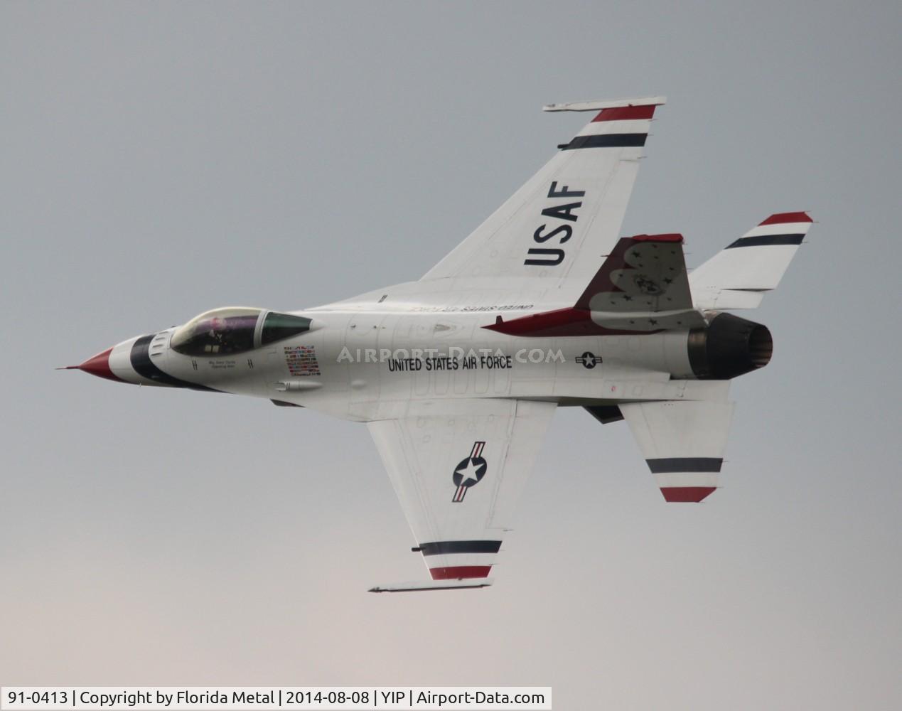 91-0413, 1991 General Dynamics F-16CJ Fighting Falcon C/N CC-111, Thunderbirds