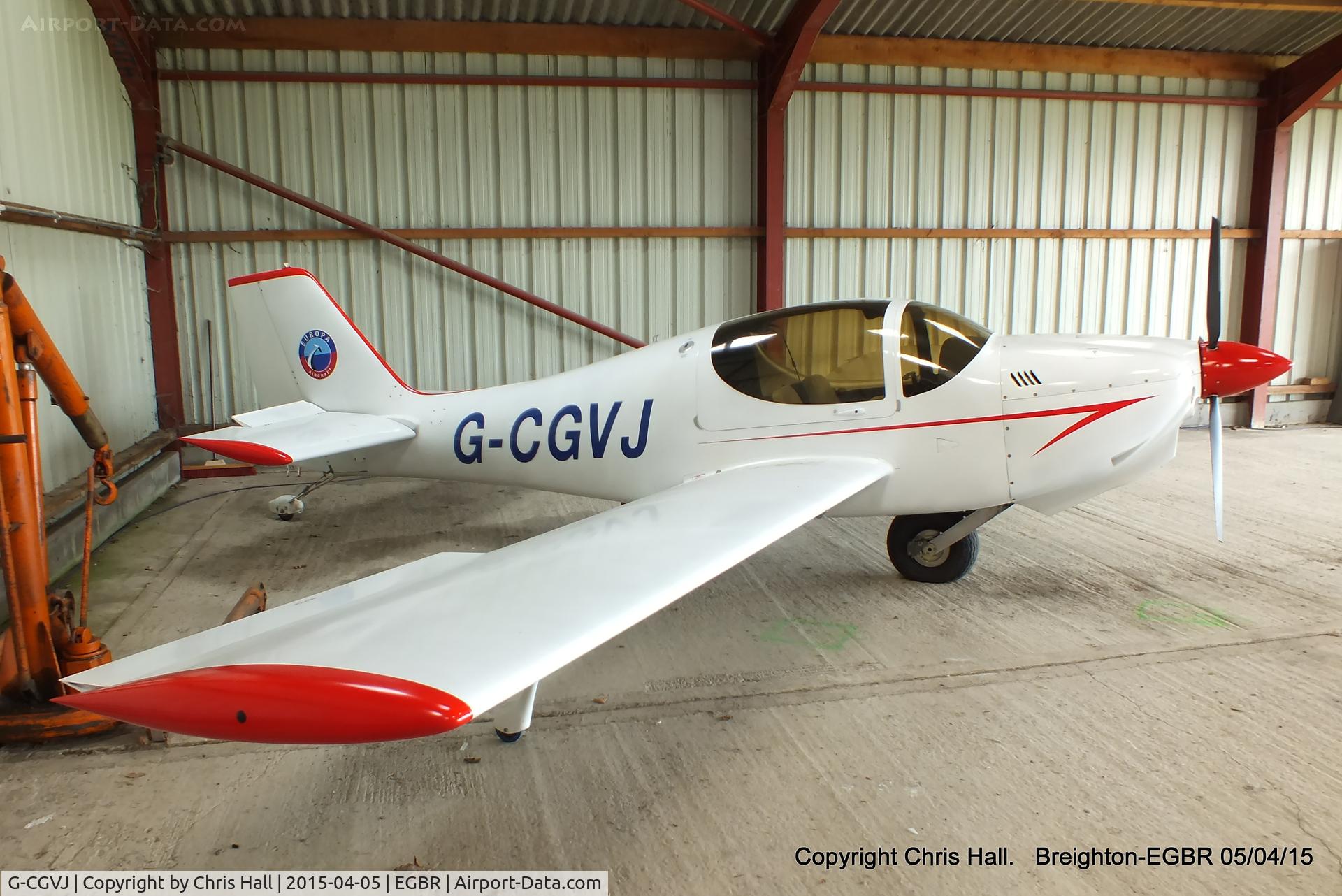 G-CGVJ, 2014 Europa XS Monowheel C/N PFA 247-13752, at the Easter Homebuilt Aircraft Fly-in