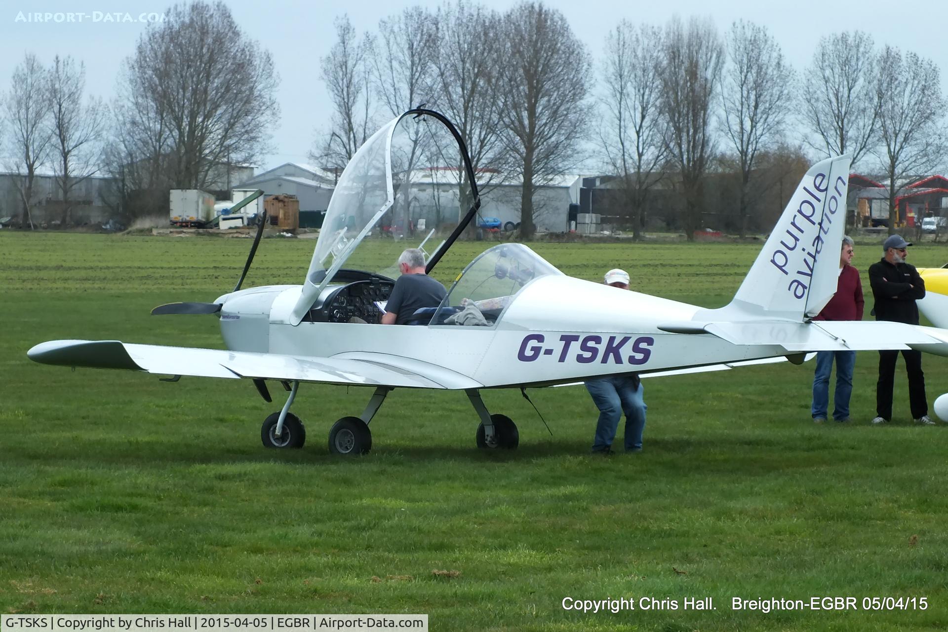 G-TSKS, 2009 Cosmik EV-97 TeamEurostar UK C/N 3320, at the Easter Homebuilt Aircraft Fly-in